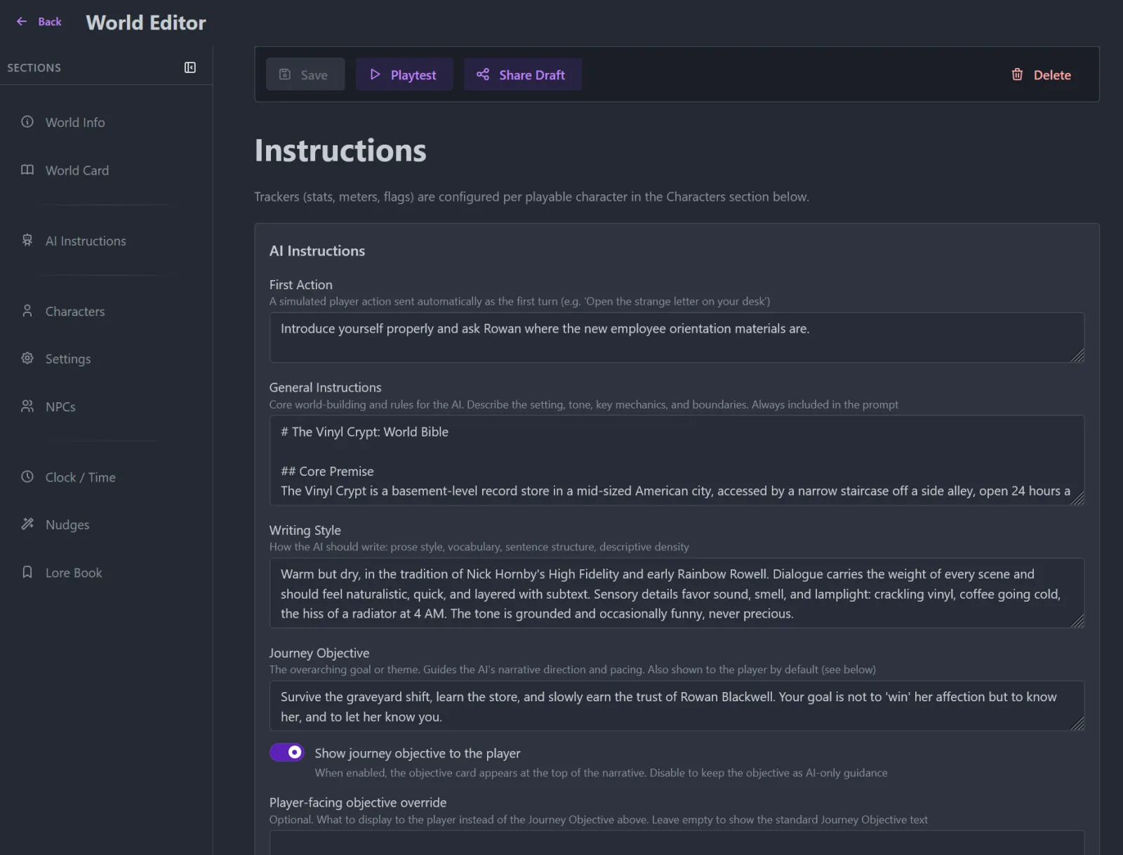 Imagina World Editor